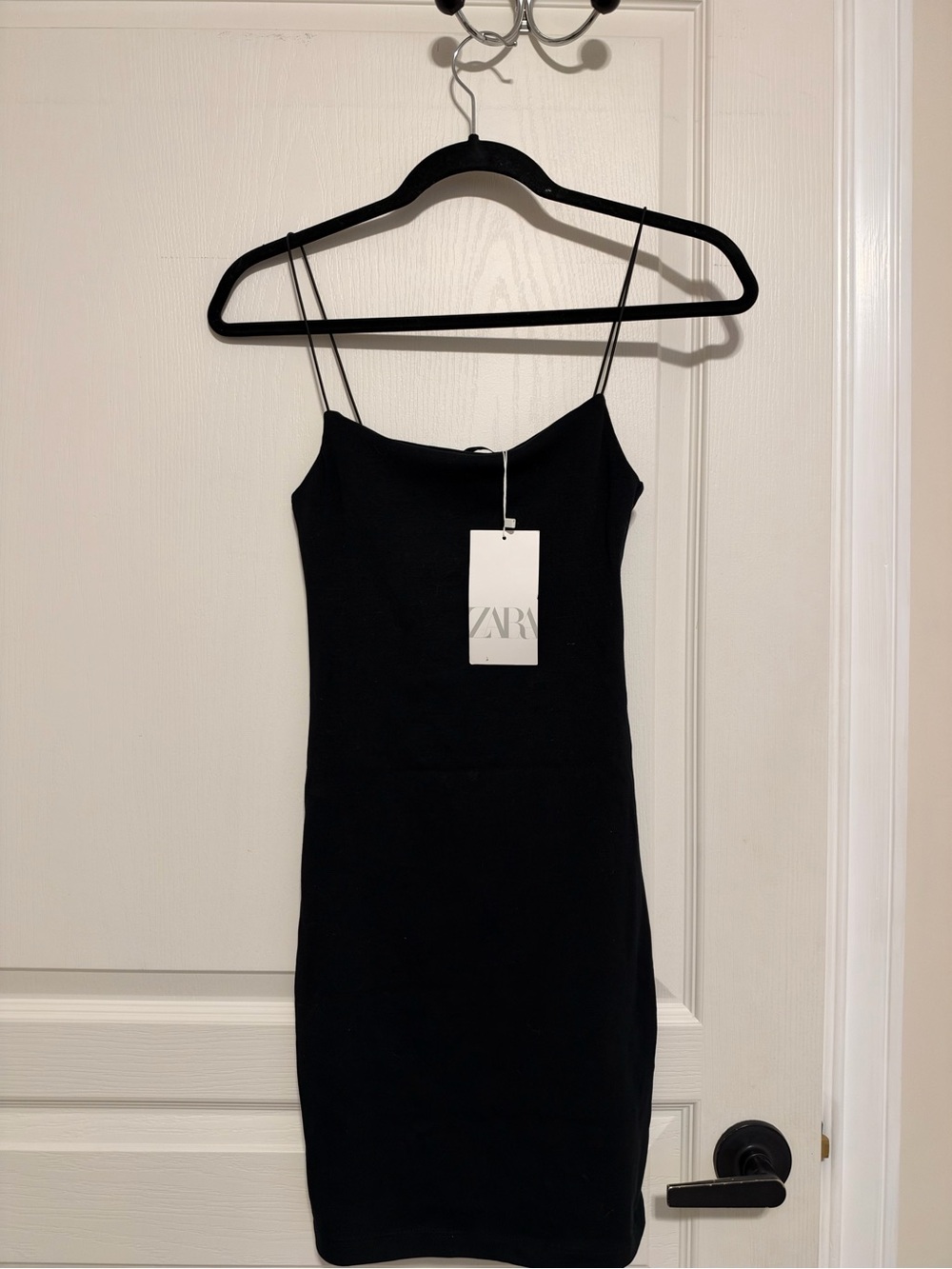 Zara Black Spaghetti Strap Mini Dress
